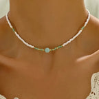 Elegant Boho-Chic Handcrafted Beaded Pendant Necklace for Women Party Occasions Jewelry Accessories Gifts
