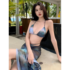 Bikini Swimsuit Women's New Split Four-piece Long Skirt Sexy Slimming Hot Spring Vacation