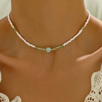 Elegant Boho-Chic Handcrafted Beaded Pendant Necklace for Women Party Occasions Jewelry Accessories Gifts