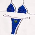 2026 Brazilian style fun contrasting color bikini 3D embroidery summer feminine style spicy girl vacation swimsuit