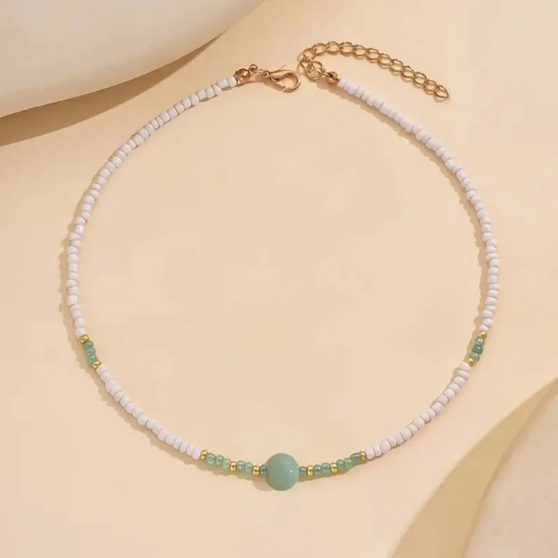 Elegant Boho-Chic Handcrafted Beaded Pendant Necklace for Women Party Occasions Jewelry Accessories Gifts