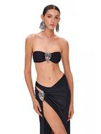Buckle Off Shoulder Bikini With Skirt Women Swimsuit 2024 Trend Biquini Swimwear Lady Holiday Bath Suit Female Beachwear Outfits